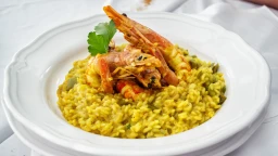 Risoto de camarão