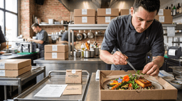 Chef finaliza um prato vegetariano com legumes, folhas, cogumelos e proteína vegetal em uma cozinha profissional, destacando a tendência de refeições à base de plantas para restaurantes e delivery.
Os leitores deste arquivo têm acesso aos comentários e às sugestões
